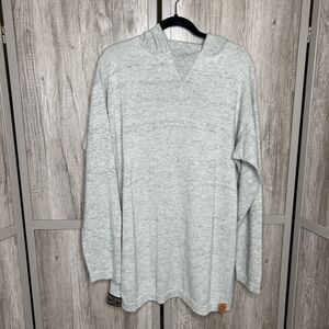 PAKA The Hoodie Sweater Size XL Unisex Alpaca Blend Light Gray Handmade In Peru